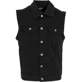 URBAN CLASSICS Denim Vest Weste, blackdark XX-Large