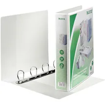 Leitz Präsentationsringbücher 4-Ringe weiß 6,3 cm DIN A4