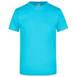 Komfort T-Shirt Rundhals JN002, türkis, Größe 3XL - blau - 3XL