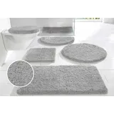 Badematte OTTO HOME "Sanremo, Badvorleger, Badezimmer Teppich, sehr weich" Gr. 11, grau, H:30mm, Polyester, Badematten, Badematte, Badteppich, unifarben, rechteckig, rund & als 3-tlg. Set erhältlich