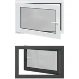 vidaXL Kellerfenster RISOR 90 x 70 cm PVC und Glas