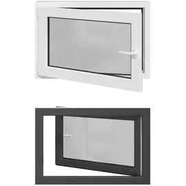 vidaXL Kellerfenster RISOR 90 x 70 cm PVC und Glas
