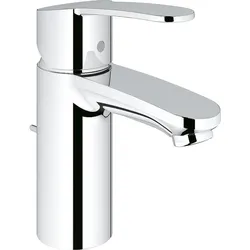 Waschtischmischer Eurostyle Cosmopolitan, 35 mm Kartusche, mit Wasserspar-Technologie (Ausführung: Waschtischmischer GROHE Serie Eurostyle Cosmopolitan verchromt Typ EcoJoy Kartusche ohne Ablaufgarnitur)