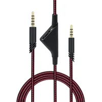 Mcbazel Ersatz-Audio-Aux-Kabel mit Lautstärkeregler für Astro A10/A30/A40 Headset | PS5/PS4/Xbox One/Serie S/X/PC/Smartphone über eine 3,5-mm-Buchse - Rot 2m