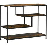 Homcom Konsolentisch 99,6 x 33,6 x 74 cm braun|schwarz