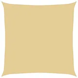 vidaXL Sonnensegel Sandfarbe 5x5 m 100% Polyester Oxford