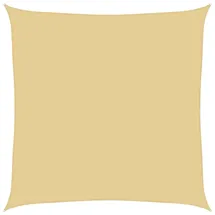 vidaXL Sonnensegel Sandfarbe 5x5 m 100% Polyester Oxford