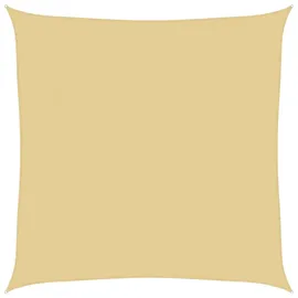 vidaXL Sonnensegel Sandfarbe 5x5 m 100% Polyester Oxford