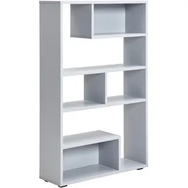 Hom ́in Hom`in Raumteiler Grau, 4 Fächer, 92x146x30 cm, Beimöbel erhältlich, stehend, Arbeitszimmer, Büroregale, Bücherregale