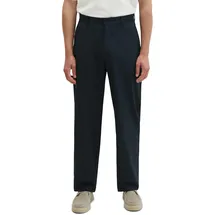 Marc O'Polo "DFB Travel Collection", Herren, Gr. 36, Länge 32, schwarz (deep night blau), Obermaterial: 53% Polyester, 44% Wolle (Schafwolle), 3% Elasthan, loose fit normal, Hosen Chinohose