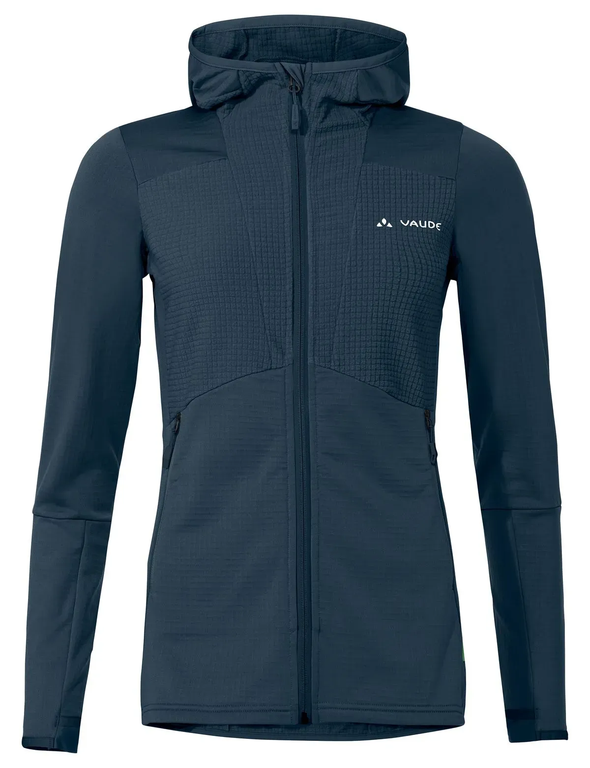 VauDe Damen Monviso Grid Fleecehoody - 42 - dark sea uni