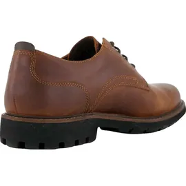 CLARKS Batcombe Tie Schuhe Dark Tan Lea 41 1/2