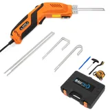 BAUTEC Hand-Styroporschneider Styrocutter 330W » Set 6 Klinge 200mm + eckig/rund » Dauerbetrieb » Hartschaumschneider