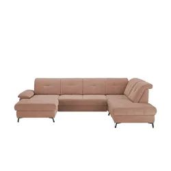 medium Wohnlandschaft  Planova II , rosa/pink , Maße (cm): B: 338 H: 96 T: 231