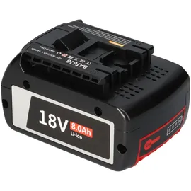 Akkuman Ersatzakku für Bosch Professional 18v 8.0ah Li-ion 144wh