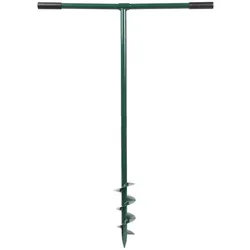 Alberts Bodenbohrer, Grün lackiert, Ø 100 mm, Länge 1000 mm, Zaun Zubehör