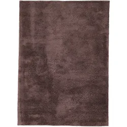 Hochflor-Teppich »Silky«, rechteckig, 20 mm Höhe, Shaggy, Langflor, uni, besonders weich, handarbeit, 36531712-0 braun 20 mm
