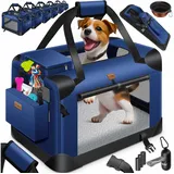 LOVPET LOVPET® Hundebox Hundetransportbox faltbar Inkl.Hundenapf Transporttasche Hundetasche Transportbox für Haustiere, Hunde und Katzen Haustiertransportbox