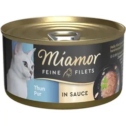 Katzen - Nassfutter MIAMOR Adult Feine Filets in Sauce Thun pur, 85 g