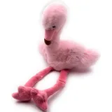 Onwomania Plüschtier Stofftier Kuscheltier Stelzvogel +D49Vogel Flamingo Höhe 36 cm Rosa
