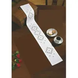 Permin Hardanger Tischläufer Stickpackung Hardanger Zählmuster