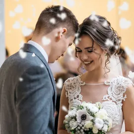 Relaxdays Party Popper 40 cm, weiß Weiß