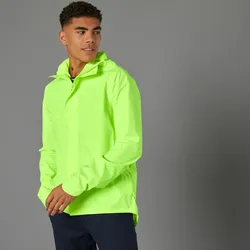 Fahrrad Regenjacke City 120 Herren Sichtbarkeit PSA-zertifiziert neongelb fluoreszierendes Gelbgrün S