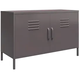 dorel home furnishings Bradford, | Schrank mit 2 Türen in Metall, Graphitgrau