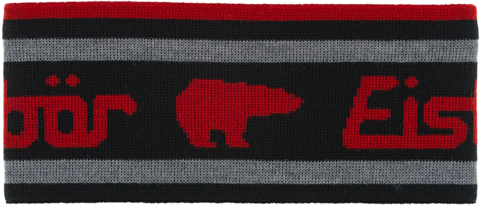 Eisbär Chantini Stirnband 11cm schwarz/rot - STK