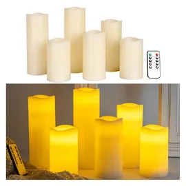 casativo-lighting LED Kerzen 6 St. weiß
