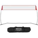 Vevor Volleyballnetz Höhenverstellbares Volleyballnetz Set, 4,3 x 2,3-2,4 m Tragbarer Beachvolleyball-Netz, Volleyballnetz Faltbare Volleyballnetz mit Volleyball & Tragetasche, für Garten, Strand