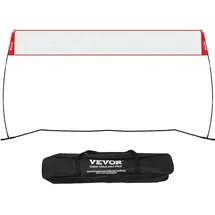 Vevor Volleyballnetz Höhenverstellbares Volleyballnetz Set, 4,3 x 2,3-2,4 m Tragbarer Beachvolleyball-Netz, Volleyballnetz Faltbare Volleyballnetz mit Volleyball & Tragetasche, für Garten, Strand