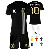 Deutschland Trikot Kinder Herren Damen WM 2026 Fussball Geschenke Jungen Coole Sachen für Jungs Fußball Trainingsanzug Tshirt EM Shirt geschenk junge 10 jahre Fußballtrikot Mädchen Set IIIII20Fo7IIIII - 134