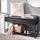 FineBuy Sitzbank 90 x 52 x 38 cm schwarz / schwarz