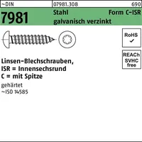 Industrial Quality Supplies DIN 7981-C/ISO 14585 Form CE Linsenkopf-Blechschraube
