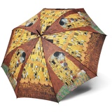 Doppler Regenschirm Taschenschirm Gustav Klimt der Kuss Art Collection Auf-Zu Automatik