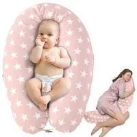 sei Design XXL Stillkissen ergonomisch 190x30, Schwangerschaftskissen Seitenschläferkissen Komfortkissen Erwachsene, Neugeborene Baby Kissen