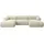 altdecor Wohnlandschaft modulares Sofa Tesso-U1 - 285x160x70 cm Beige Velours