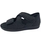 OrtoMed Klettsandale mit Wechselfußbett Verband- und Rehaschuhe weit geschnitten, Grau, EU 46, 519300001 - 46 EU Weit