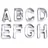 Contacto Ausstecher BUCHSTABEN, groß,
