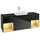 Villeroy & Boch Waschtischunterschrank 4 Auszüge 160 x 60,3 x 50,1 cm Schwarz Matt / Gold Matt