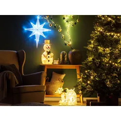 Outdoor Weihnachtsbeleuchtung LED weiß Schneemann 50 cm KUMPU
