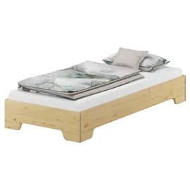 Erst-Holz Funktionsbett Bettrahmen 100x190 Pensionsbett, Gästebett mit wählbarem Zubehör V-60.56-10-190ohne Zubehör