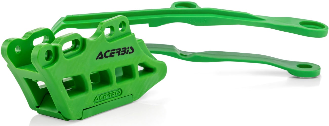 Acerbis 0023662 Kawasaki, Set Kettenschleifer/-führung - Grün