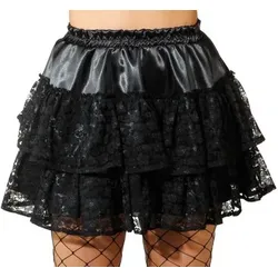 Schwarzer Petticoat Spitzen Rock für Damen - 40-42