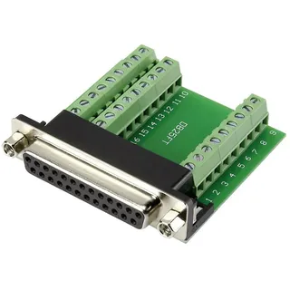 TRU Components DSUB25F-27TB-3 1282791 D-SUB Buchse 90 Polzahl: 25 Schrauben 1 St.