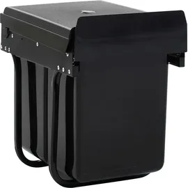 vidaXL Abfallsammler 20 l Schwarz
