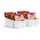 Pro Home Küchen Organizer mit 3 Fächern (2er Pack)- Aufbewahrungsbox für Tütensuppen, Gewürzmischungen UVM. Ordnungssystem für Lebensmittel Kunststoff