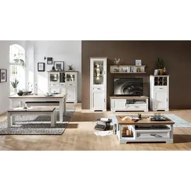 Innostyle Wandregal 142 x 20 x 29 cm Braun/Weiß