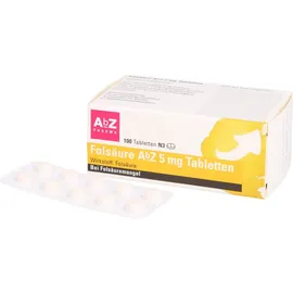 AbZ-Pharma Folsäure AbZ 5 mg Tabletten